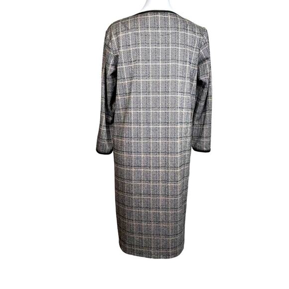 Max Studio Dress Womens Size S Brown Plaid Sheath Career Dark Academia - Picture 3 of 10